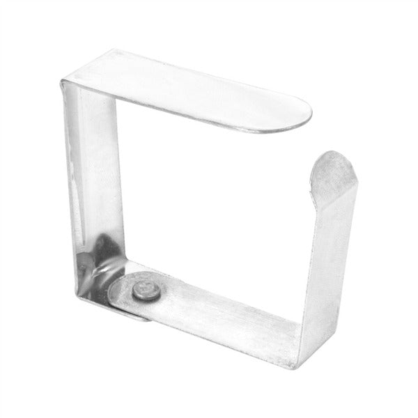 CLIP FERMA TOVAGLIA 4,7x4x1,2 cm. METALLO ACCIAIO - Italia Soft